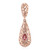 Nigerian Pink Tourmaline Silver Pendant (MONOSONO COLLECTION)