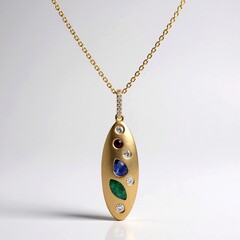Collana in oro con Smeraldo Zambia AAA (Adela Gold)