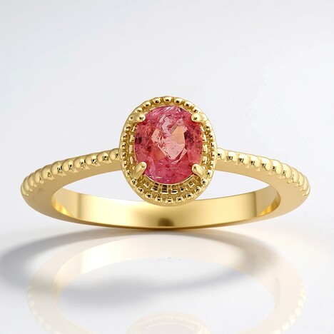 Anello in oro con Pezzottaite