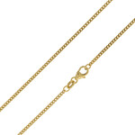 Silber-Panzerkette - 3,69 g - 45 cm - vergoldet