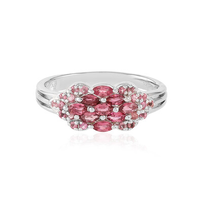 Anello in argento con Tormalina Rosa Brasiliana
