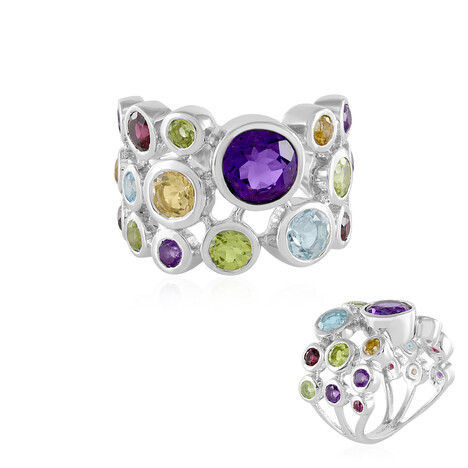 Bague en argent et Topaze bleu ciel