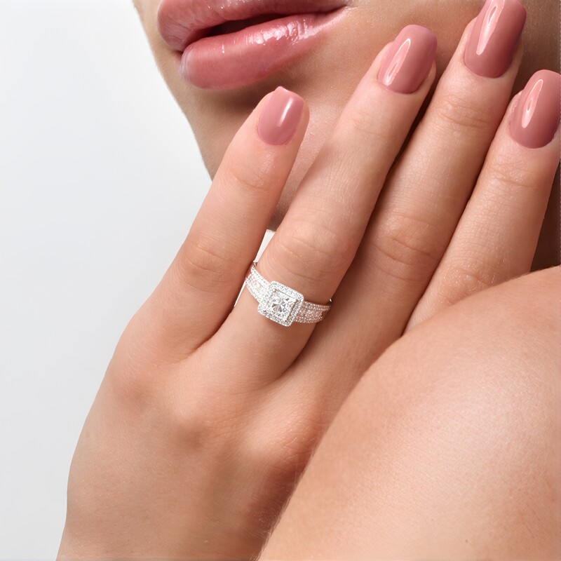 Anello in oro con Diamante SI1 (H) (CIRARI)