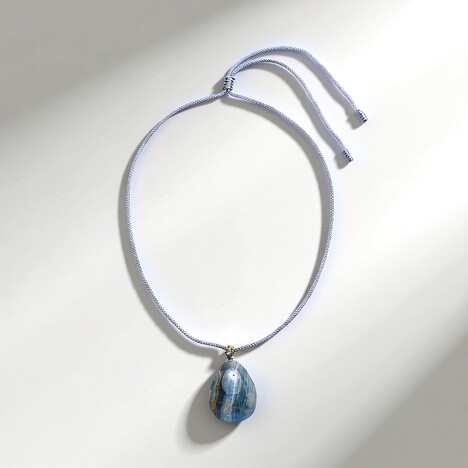 Collana con Aragonite Blu