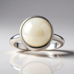 Anello in argento con Madreperla (MONOSONO COLLECTION)