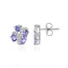 Boucles d'oreilles en argent et Tanzanite