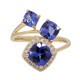 14K AAA Tanzanite Gold Ring (CIRARI)