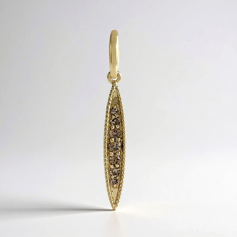 Ciondolo in oro con Diamante Champagne I2 (de Melo Gold)