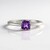 Anello in argento con Ametista Siberiana