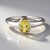 Anello in argento con Berillo Giallo