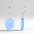Orecchini in argento con Calcedonio Acqua (MONOSONO COLLECTION)