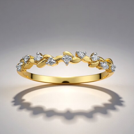 Anello in oro con Diamante SI1 (G) (Annette)