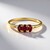 Anello in argento con Tormalina Rosa Brasiliana