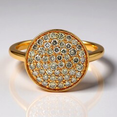 Anello in oro con Diamante Rose de France SI1 di Argyle