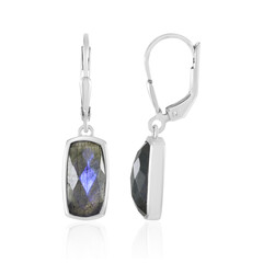 Pendientes en plata con Labradorita azul de Maniry (KM by Juwelo)