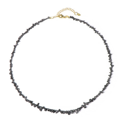 Collana in argento con Diamante Nero