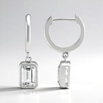 Orecchini in argento con Topazio Bianco