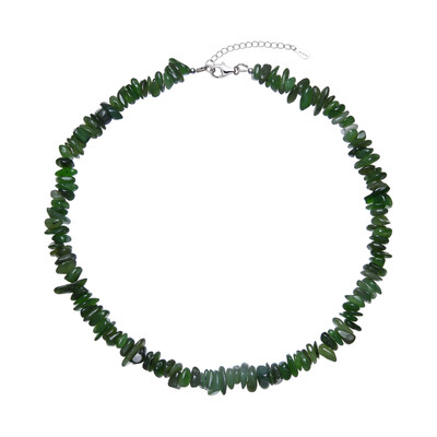 Collier en argent et Néphrite