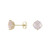 9K Rose Quartz Gold Earrings (dagen)