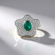 Anillo en plata con Grandidierita (SAELOCANA)