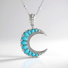 Collana in argento con Turchese Sleeping Beauty (Dallas Prince Designs)
