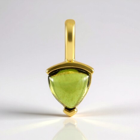 Ciondolo in argento con Vesuvianite