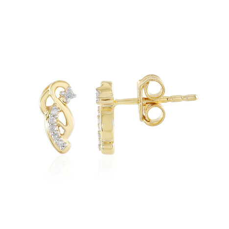 Boucles d'oreilles en argent et Diamant I2 (I)