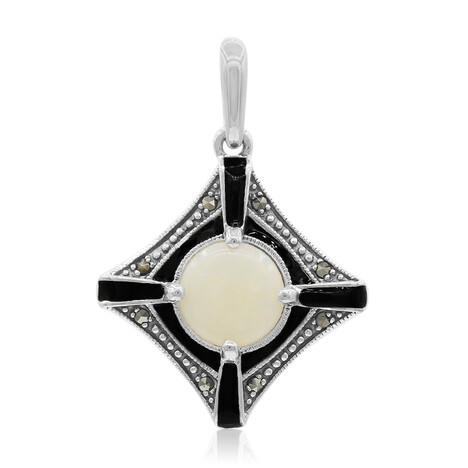 Ciondolo in argento con Opale Bianco