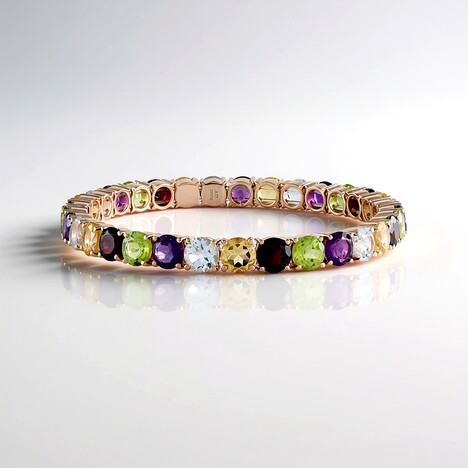 Bracciale in argento con Topazio Blu Cielo (M de Luca)