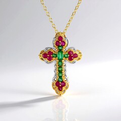 Collana in argento con Smeraldo Zambia