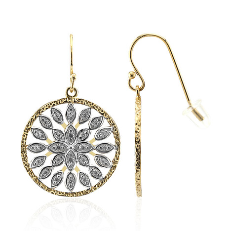 Zirkon-Silberohrringe