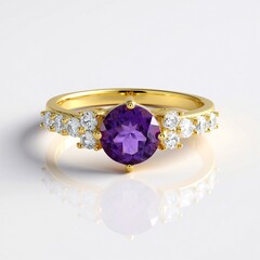 Anello in argento con Ametista del Marocco