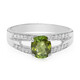 Anello placcato in platino con Tormalina Cuprian