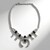 Collana in argento con Agata Nera (Desert Chic)
