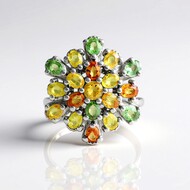 Saphir-Silberring