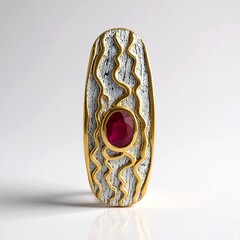 Ciondolo in argento con Rubino Bemainty