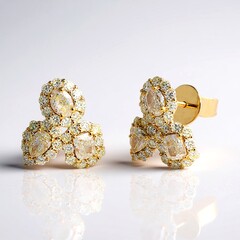 Orecchini in oro con Diamante Giallo SI2