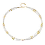 Collana in argento con Perla d'Acqua Dolce Bianca (Riya)