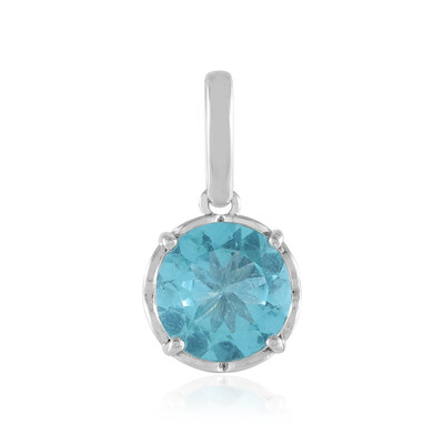 Ciondolo in platino con Apatite Paraiba