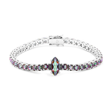 Bracelet en argent et Quartz mystique
