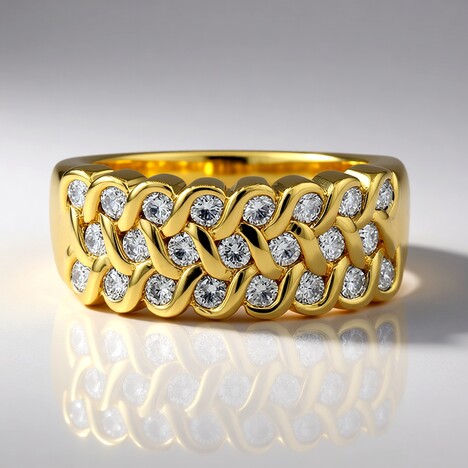 Anello in oro con Diamante SI1 (G) (Annette)