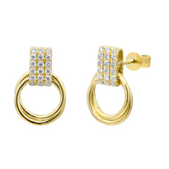SI1 (H) Brillant-Goldohrringe