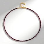 Collana in argento con Granato Mozambico