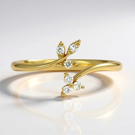 Bague en or et Diamant SI1 (H) (CIRARI)