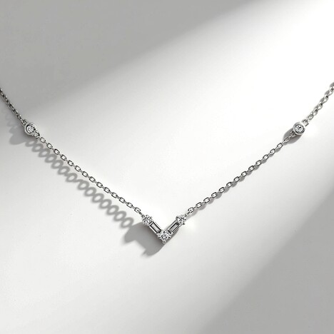 Collana in oro con Diamante SI1 (H)