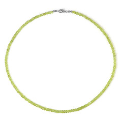 Zilveren halsketting met peridoots
