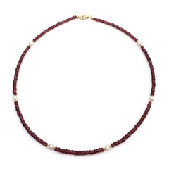 Collana in argento con Granato d’India