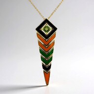 Collier en argent et Péridot