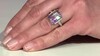 Anillo en plata con Fluorita multicolor