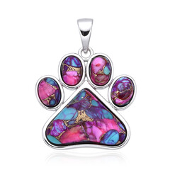 Ciondolo in argento con Mosaico turchese